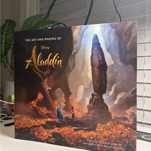 Disney Aladdin Art Book with Gold and Black Accents